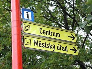 hliníkové směrovky - info systém