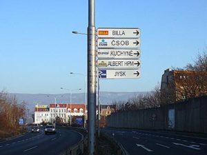 hliníkové směrovky - info systém
